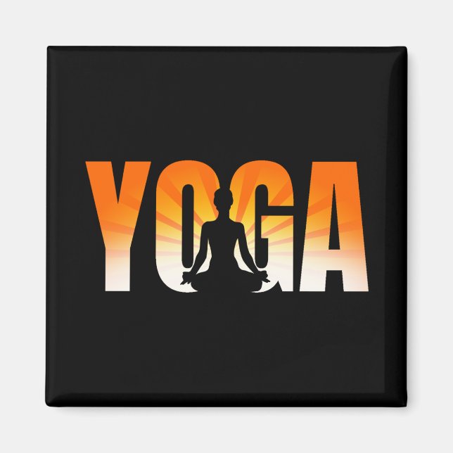 Yoga Sunshine Magnet (Vorne)