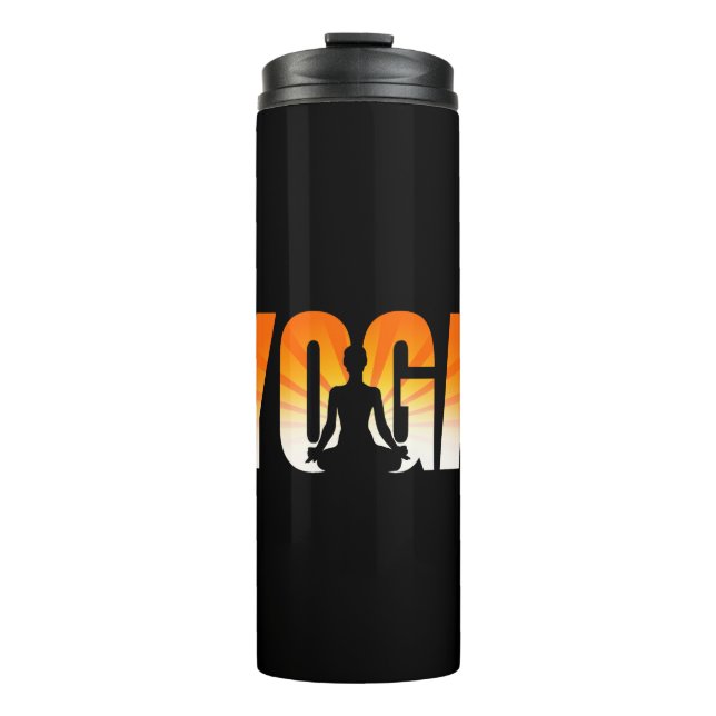 Yoga Sunshine Thermosbecher (Vorderseite)