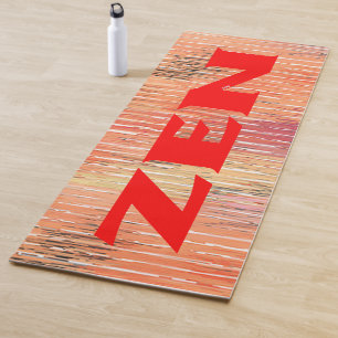 Yoga Tapis d'exercice de roseaux rouges zen