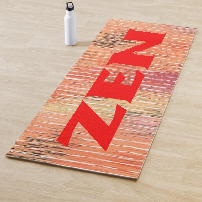 Yoga Tapis d'exercice de roseaux rouges zen (En situation)