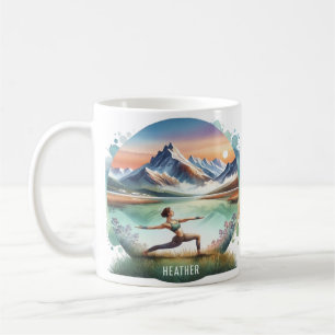 Yoga-Tasse, Personalisiert Yoga-Geschenk, Kaffeetasse