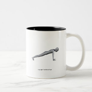 Yoga-Tasse - Planken-Pose Zweifarbige Tasse