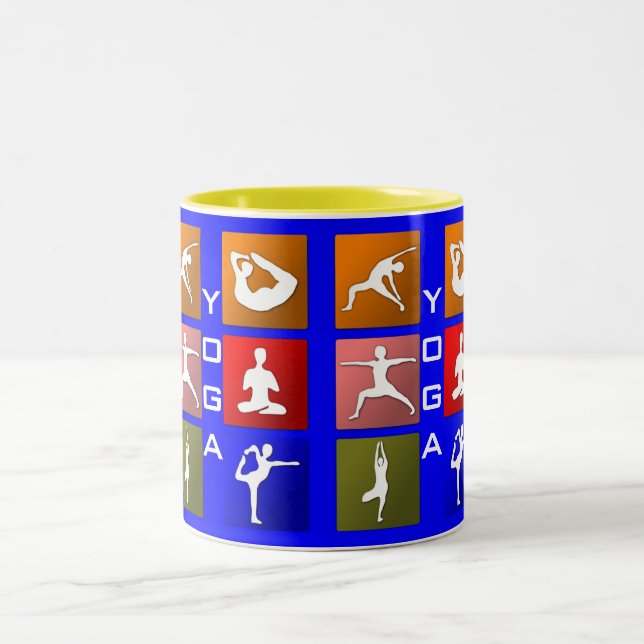 Yoga-Tasse Zweifarbige Tasse (Mittel)