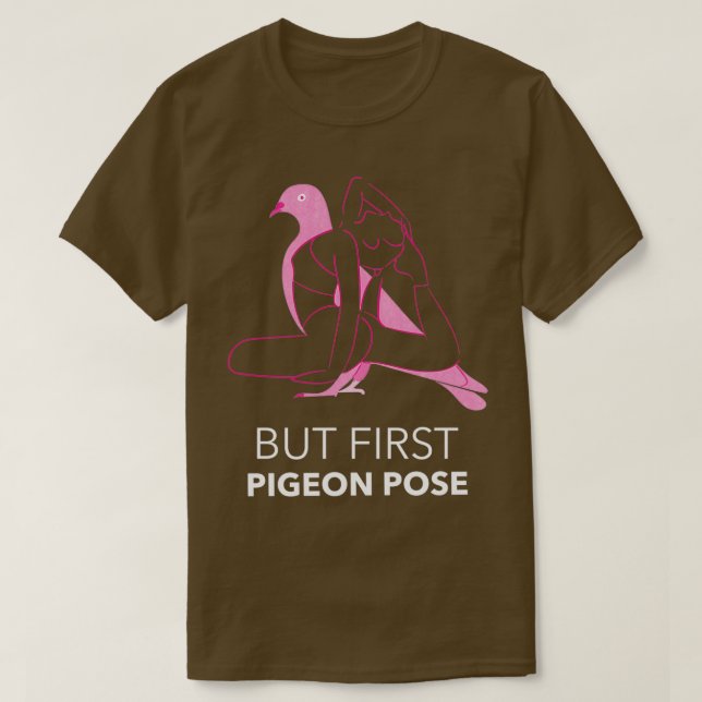 Yoga-Taube-Pose T-Shirt (Design vorne)