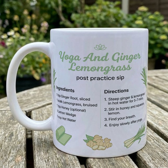 Yoga Tea Recipe Ginger Lemongrass Kaffeetasse (Von Creator hochgeladen)
