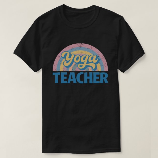 Yoga Teacher – Vintage Sunset T-Shirt (Design vorne)