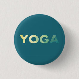 Yoga Text farbenfroh Button