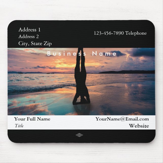 Yoga Theme Werbeaktion Foto Mousepad (Vorne)
