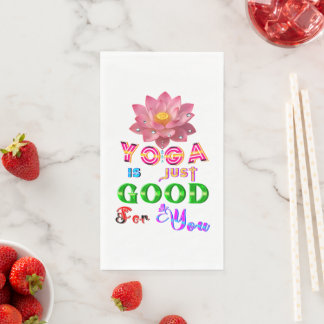 Yoga-Tischwäsche ist einfach gut für Sie Serviette