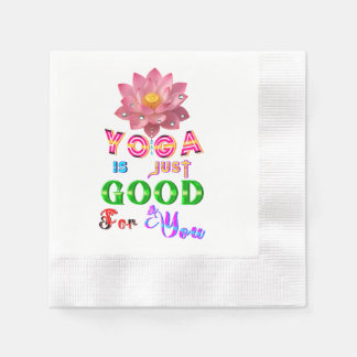 Yoga-Tischwäsche ist einfach gut für Sie Serviette