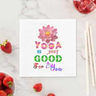 Yoga-Tischwäsche ist einfach gut für Sie Serviette