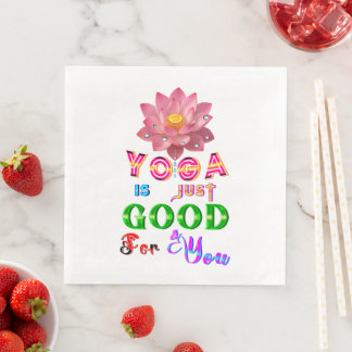 Yoga-Tischwäsche ist einfach gut für Sie Serviette
