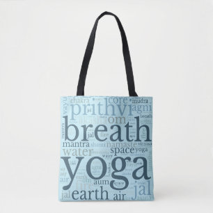 Yoga Tote Bag Blue Tasche