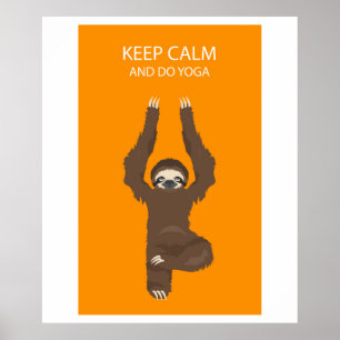 Yoga-Trägheitsplakat Poster