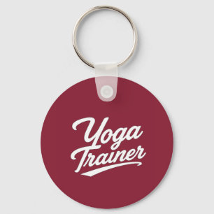 Yoga-Trainer-Script-Typografie Fitness-Geschenk-De Schlüsselanhänger