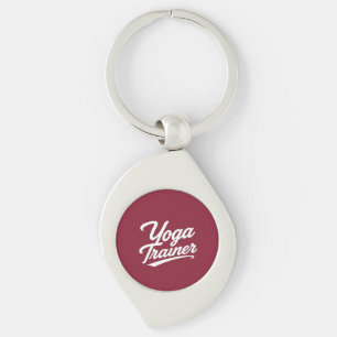 Yoga-Trainer-Skript-Typografie-Fitness-Geschenk-De Schlüsselanhänger