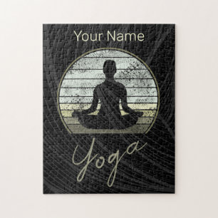 Yoga Training Vintag Design Meditation oder Pilate