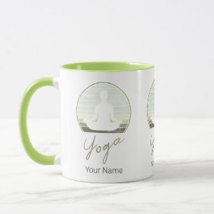 Yoga Training Vintag Design Meditation oder Pilate Tasse