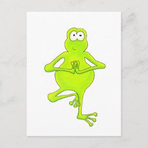 Yoga Tree Frog Postkarte