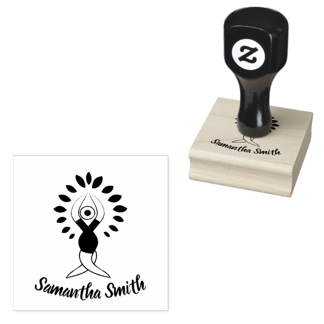 Yoga Tree Gummistempel (Stempel)