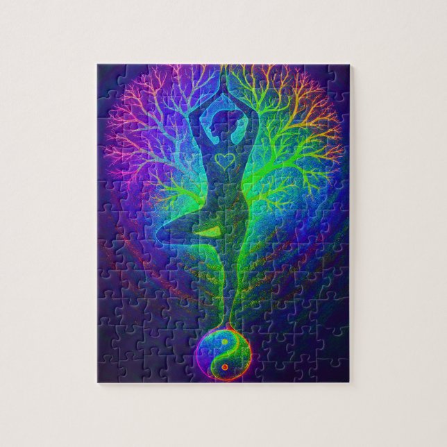 Yoga Tree Peace Rainbow (Vertikal)