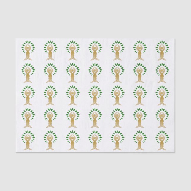Yoga Tree Seidenpapier (Vorderseite)
