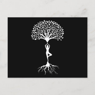 Yoga Tree Zen Nirvana Asana Meditation Buddhism Gi Postkarte