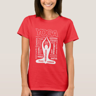 Yoga Typografie T-Shirt