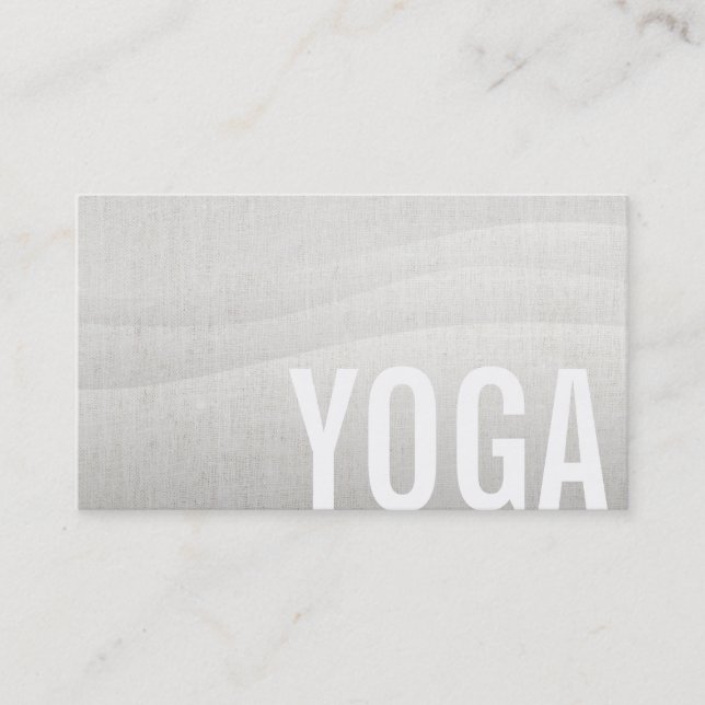 Yoga-u. Meditations-Lehrer-elegantes Fließen Visitenkarte (Vorderseite)