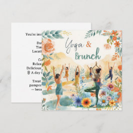 Yoga und Brunch Einladung