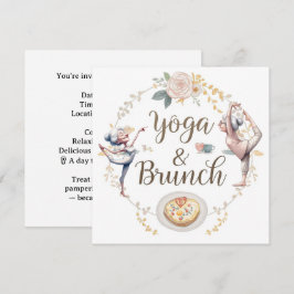 Yoga und Brunch Einladung