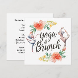 Yoga und Brunch Einladung