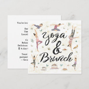 Yoga und Brunch Einladung