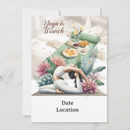 Yoga- und Brunch-Party Einladung
