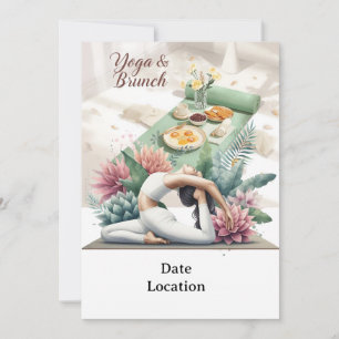 Yoga- und Brunch-Party Einladung