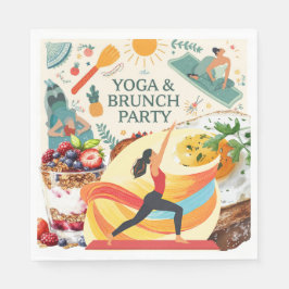 Yoga- und Brunch-Party Serviette
