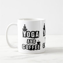 Yoga und Kaffee Lustiges Wellness-Freund Zitat