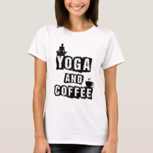 Yoga und Kaffee Lustiges Wellness-Liebhaber-Zitat