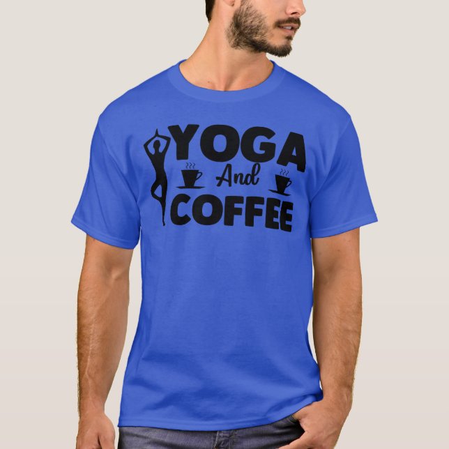 Yoga- und Kaffeetshirt Mädchen T-Shirt (Vorderseite)