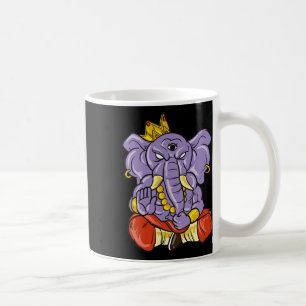 Yoga und Meditation Ganesha Elefant mit drei Augen Kaffeetasse