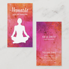 Yoga- und Meditationslehrer Visitenkarten Visitenkarte