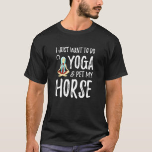 Yoga und Pferdehunde für Mama T-Shirt