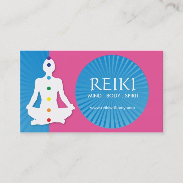 Yoga und Reiki Visitenkarten Visitenkarte (Vorderseite)