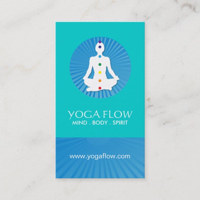 Yoga und Reiki Visitenkarten Visitenkarte (Vorderseite)