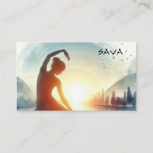 Yoga und Wellness Studio Zen Visitenkarte