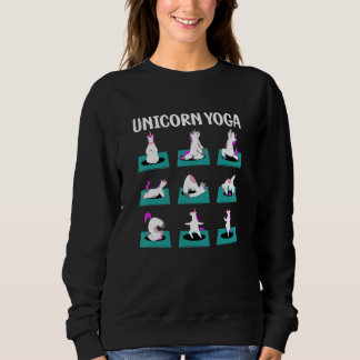Yoga Unicorn Niedlich Magical Namaste Meditation W Sweatshirt