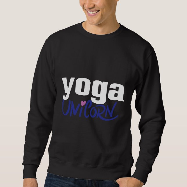 Yoga Unicorn Sweatshirt (Vorderseite)