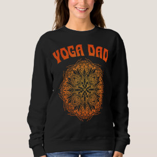 Yoga Vater Psychedelic Mandala Illustration Vater Sweatshirt
