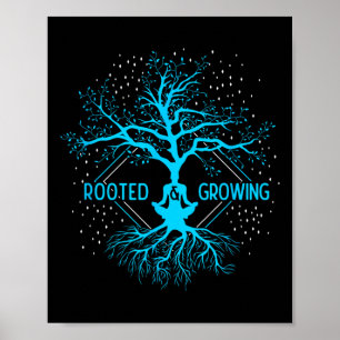 Yoga Verwurzelt Und Wachsend Meditation Baum Des L Poster