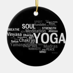 YOGA Verzierung Keramik Ornament